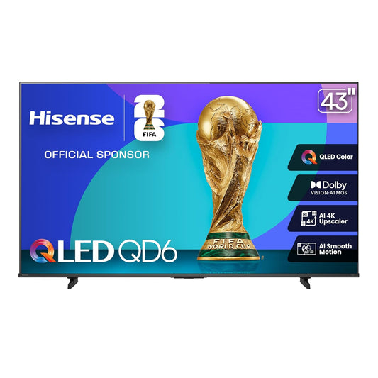 Hisense 43QD6QF 43-Inch QD6 Series Hi-QLED 4K UHD Smart Fire TV