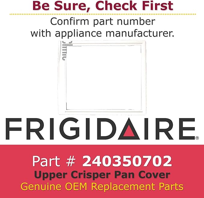 Frigidaire Refrigerator Upper Crisper Shelf Frame - 240350702