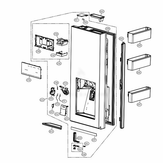 LG Part# MCR66127002 Drain Decor - Genuine OEM