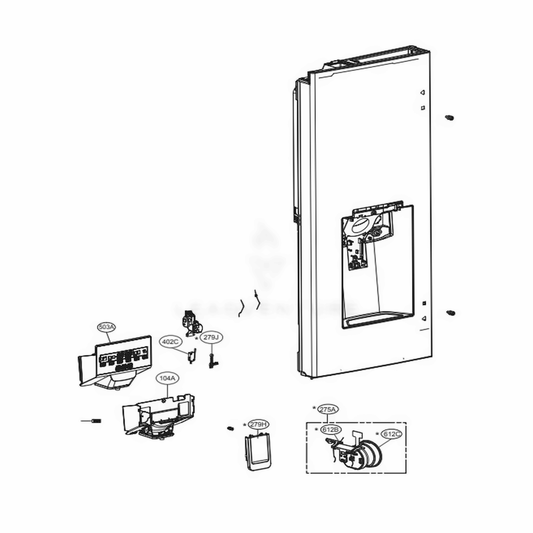 LG Part# ACQ91482418 Display Cover Assembly - Genuine OEM