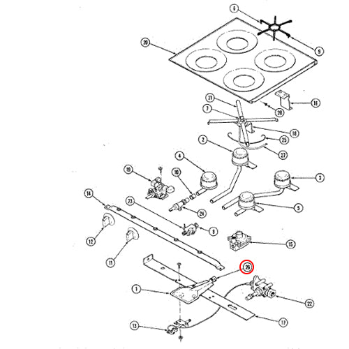 Whirlpool Part# 7502P001-60 Shutoff Valve (OEM)