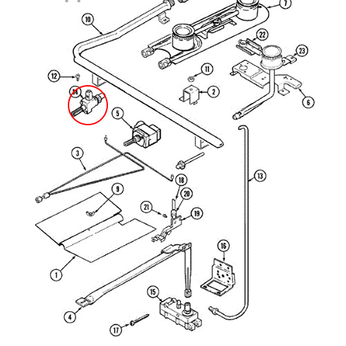 Whirlpool Part# 7502P178-60 Low Pressure Valve (OEM)