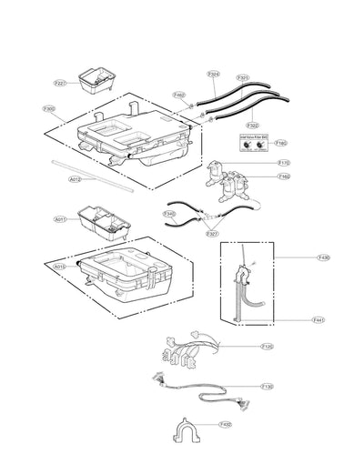 LG Part# MEJ61841821 Connector Hose - Genuine OEM