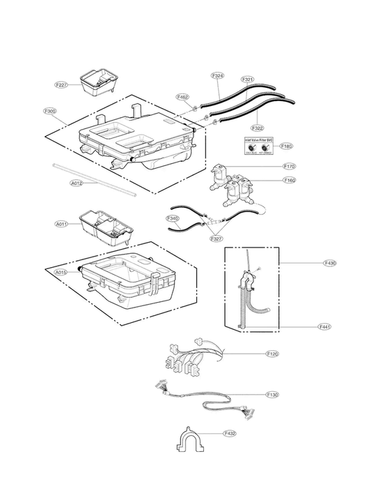 LG Part# MEJ61841821 Connector Hose - Genuine OEM