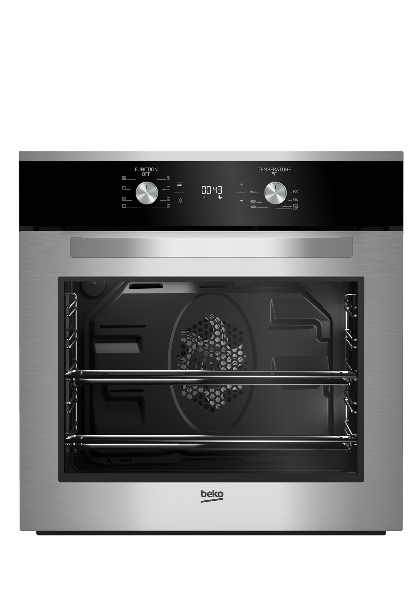 Beko 7732186202 24" Fingerprint-Free Stainless Steel Wall Oven - WOS24102SS