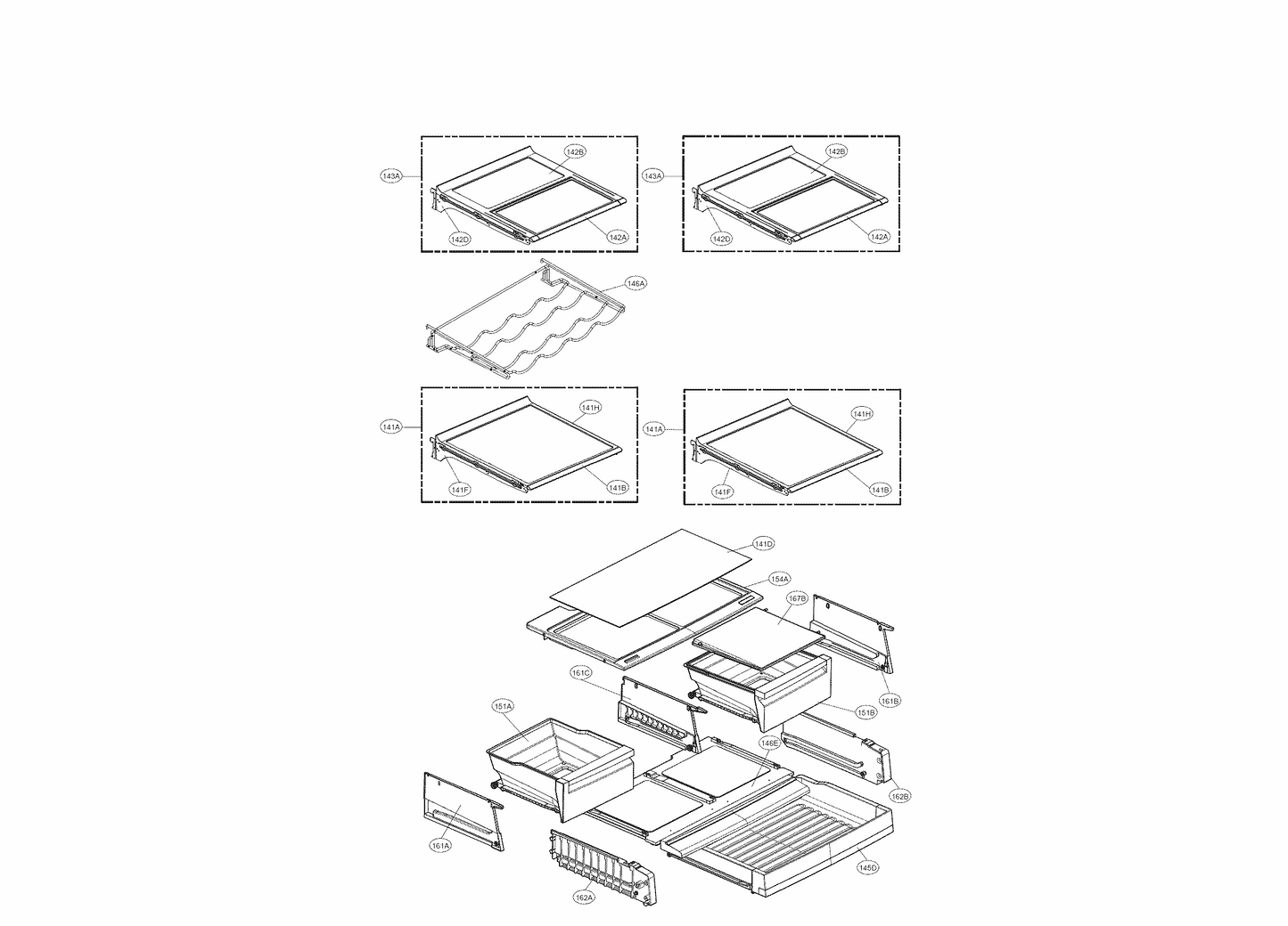 LG Part# AEC73317606 Guide Assembly - Genuine OEM