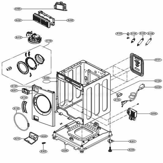 LG Part# MCK69784904 Protect Cover - Genuine OEM