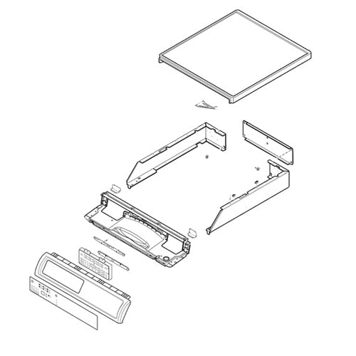 Speed Queen Part# 804684 Panel (OEM) Top/SS