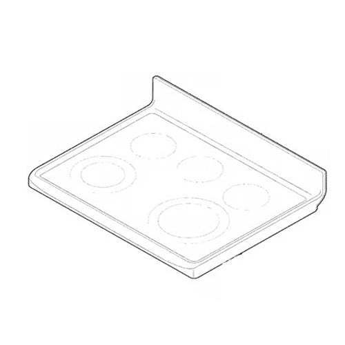 Electrolux Dsp Maintop,White,W/Blackglass - 807038639