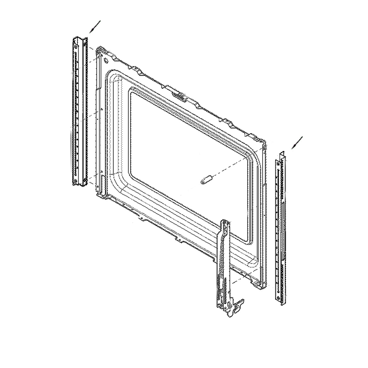 Electrolux Trim,Door,Black,Side - 807455807