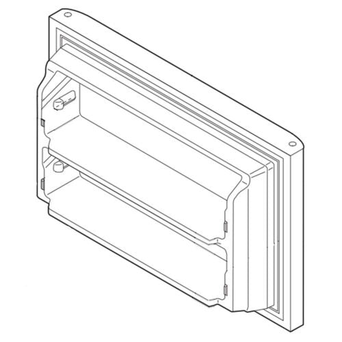 Electrolux Freezer Door,Complete,Black St - 807460041