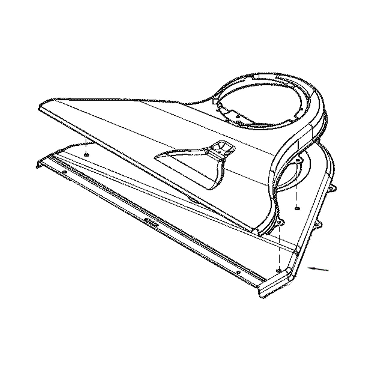 Electrolux Duct,Cool Fan,Lower - 808651702