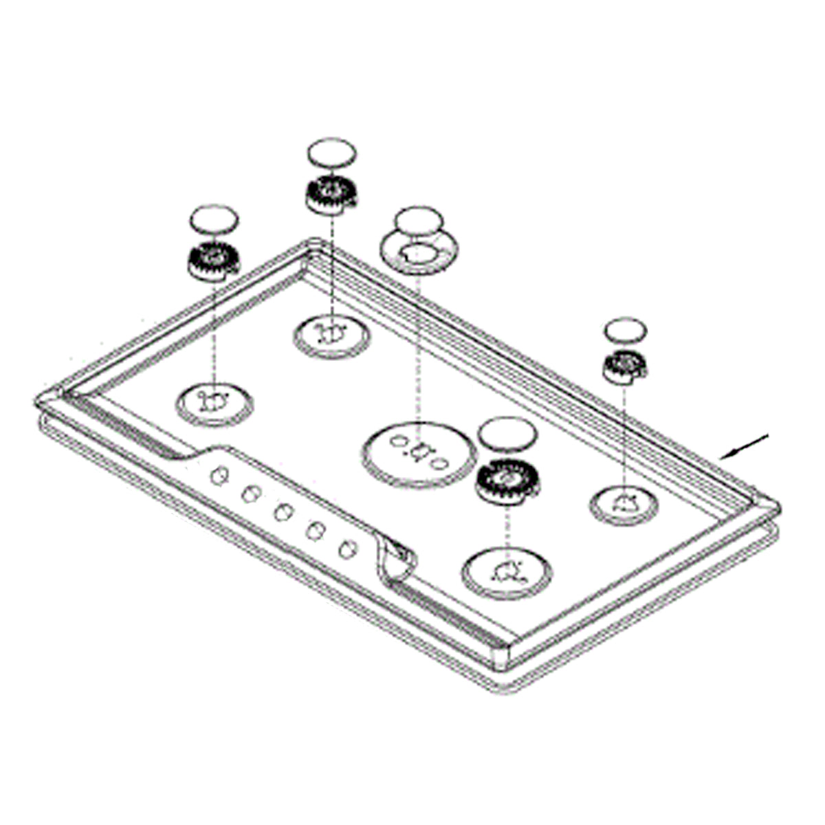 Electrolux Main Top,Assembly,Stainless - 809218336