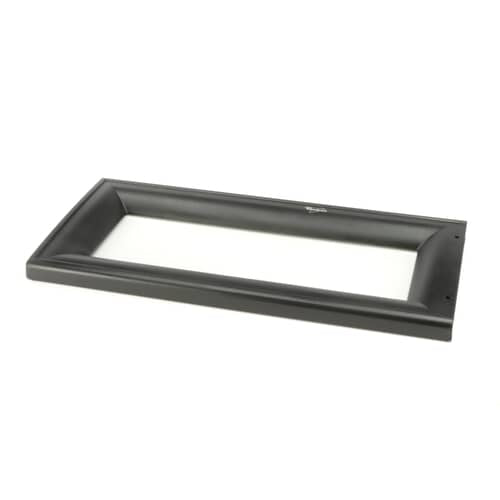 Whirlpool Door Frame/Panel (with glass) - Black 8185234
