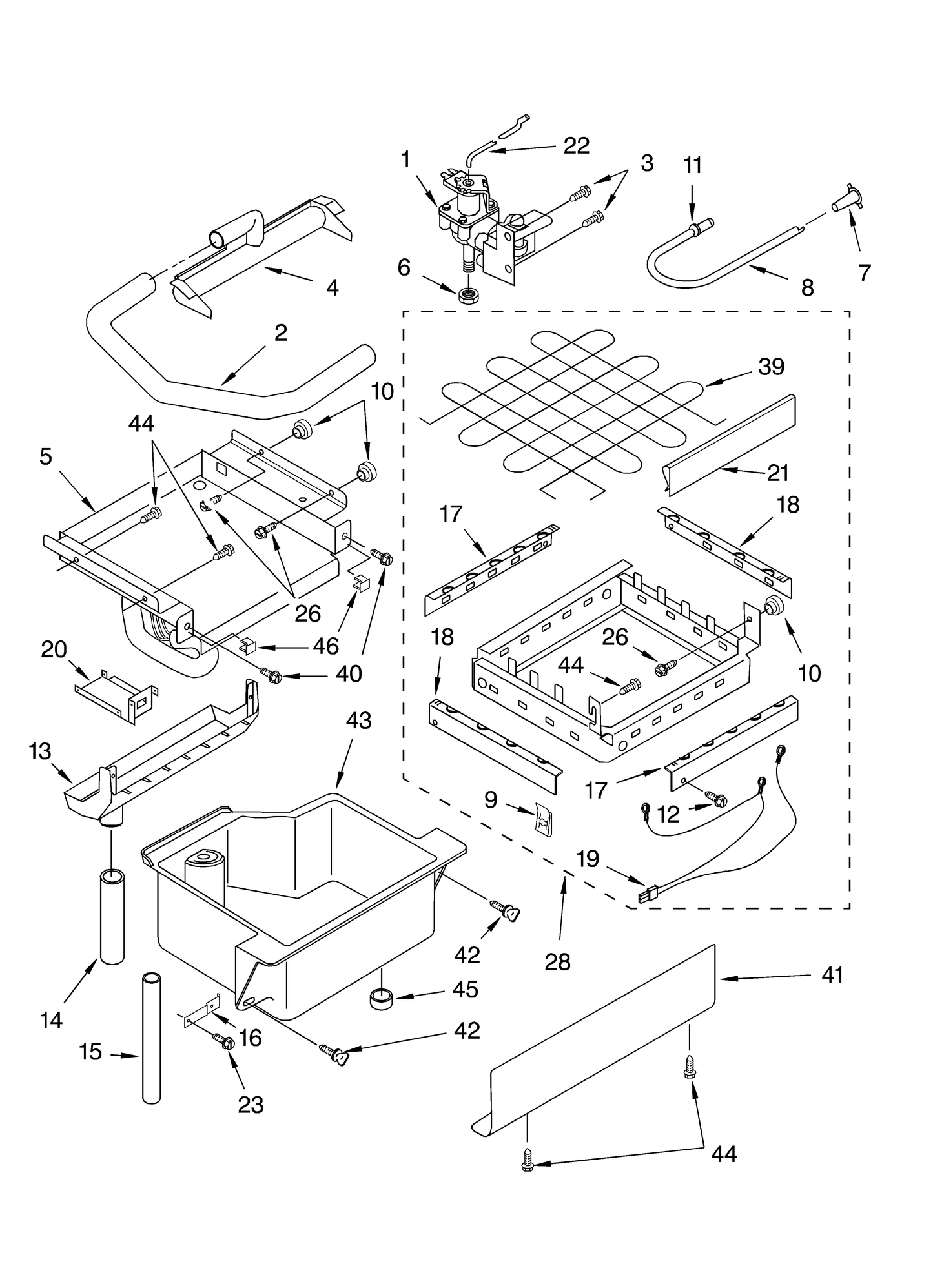 Whirlpool Evaporator WPW10218037