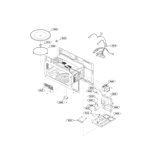 LG Part# EAD62686201 Wire Harness - Genuine OEM