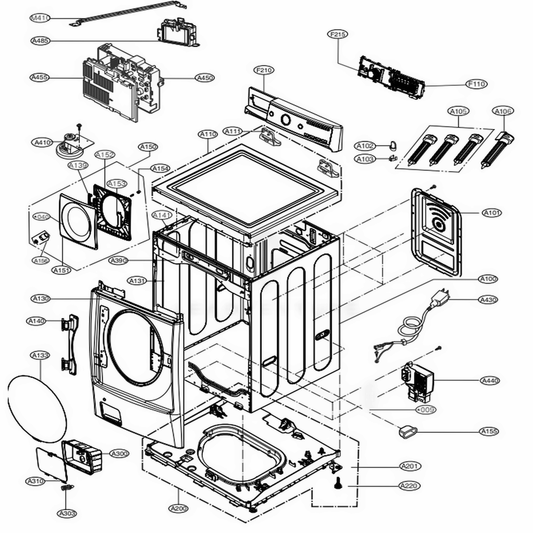 LG Part# EBR76376106 Electronic Control Board - Genuine OEM