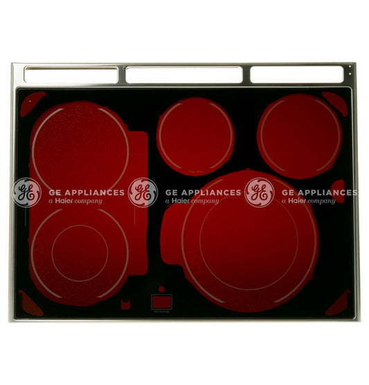 GE Rangetop Glass Assembly (Black) WB62K10123