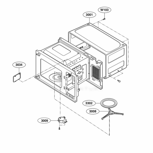 LG Part# 3052W1M014A Insulator Cover - Genuine OEM