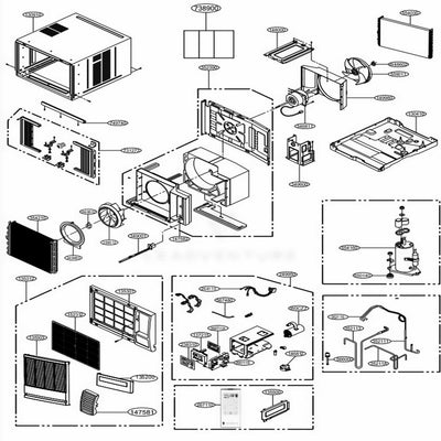 LG Part# MDX62733301 Front Grille - Genuine OEM