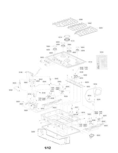 LG Part# AGU73728902 Plate Assembly (OEM)