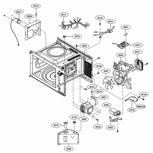 LG Part# EAD62027808 Power Cord Assembly - Genuine OEM