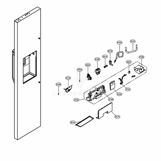 LG Part# ACQ84670701 Display Cover Assembly - Genuine OEM