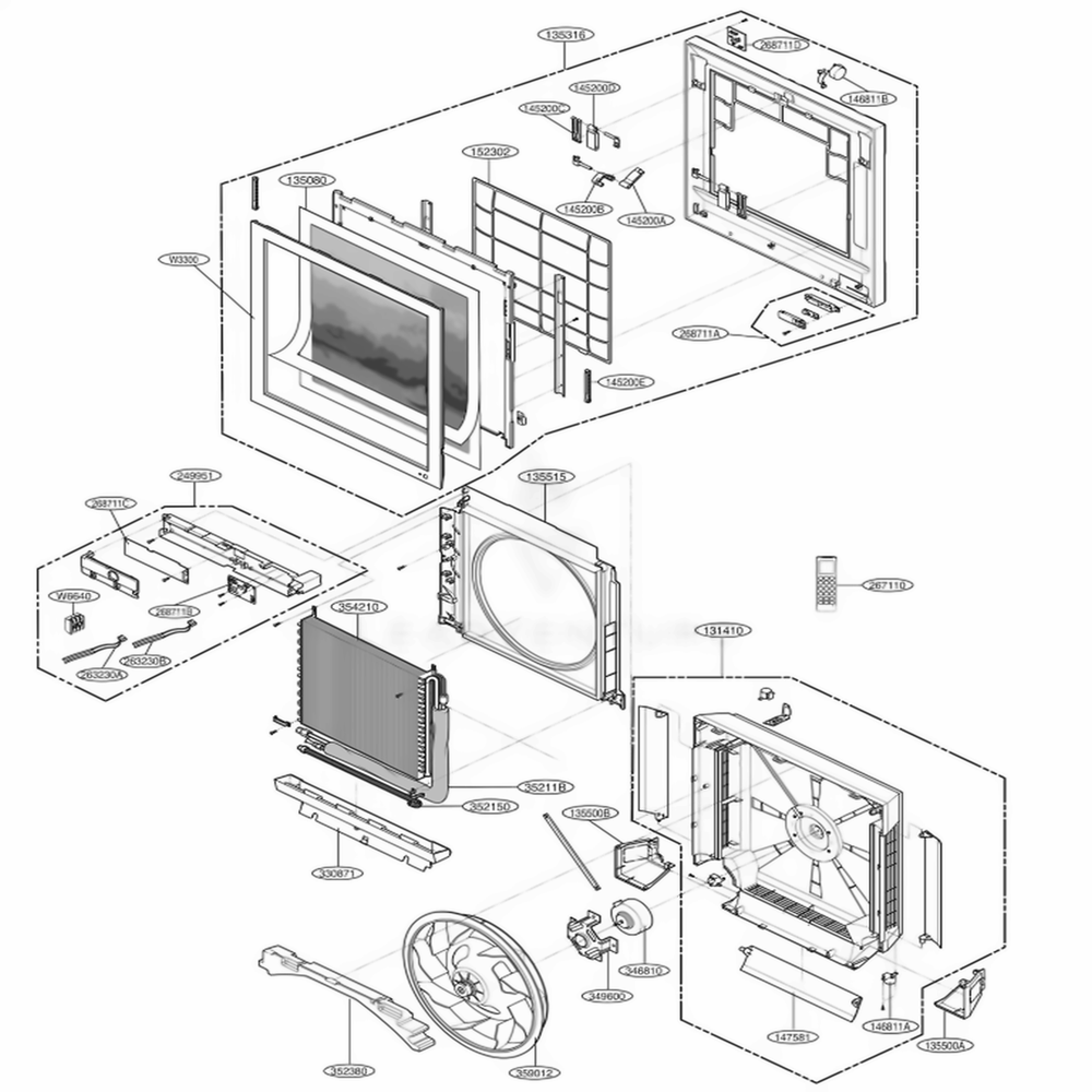 LG Part# EAU62843006 Motor Assembly - Genuine OEM