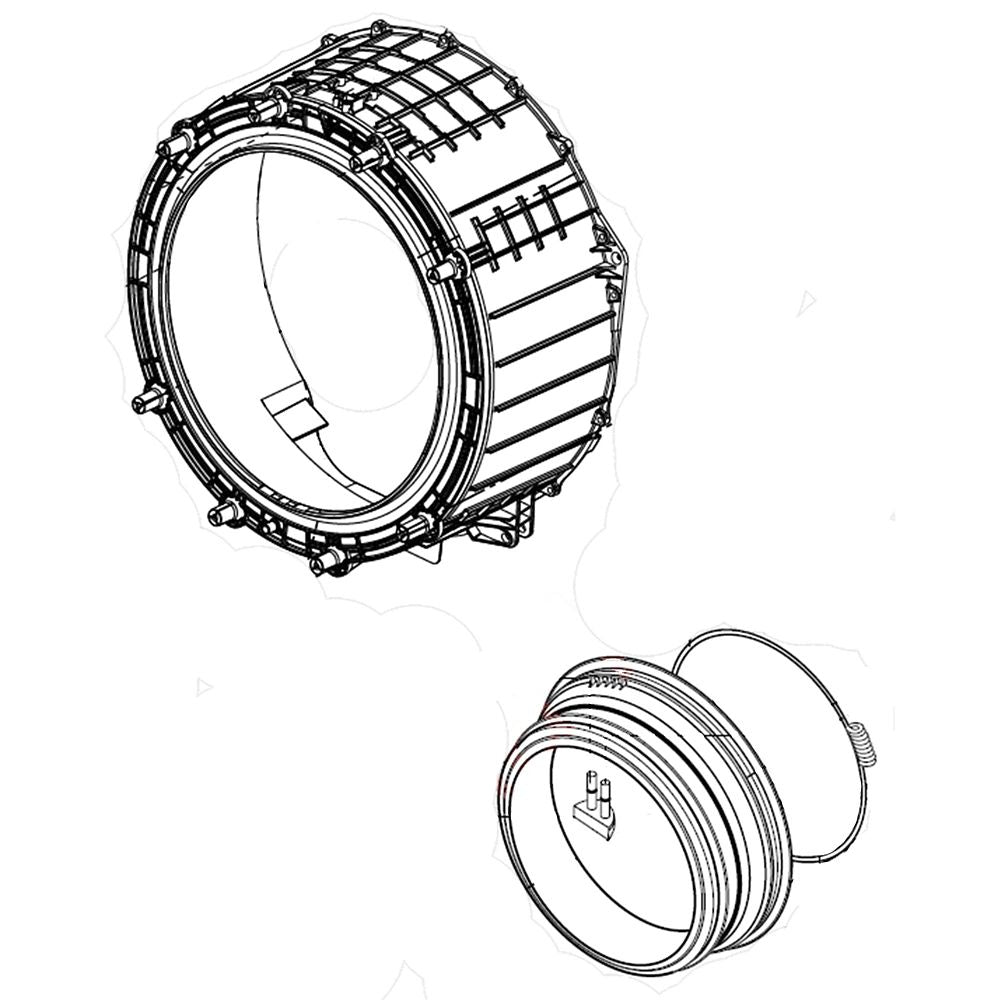 LG Part# ACQ87456602 Tub Cover Assembly - Genuine OEM