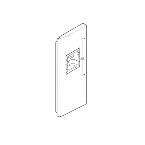 LG Part# ADC30170425 Door Assembly - Genuine OEM