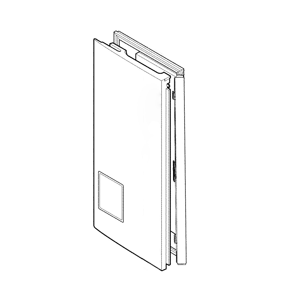 LG Part# ADD73497621 Door Assembly - Genuine OEM