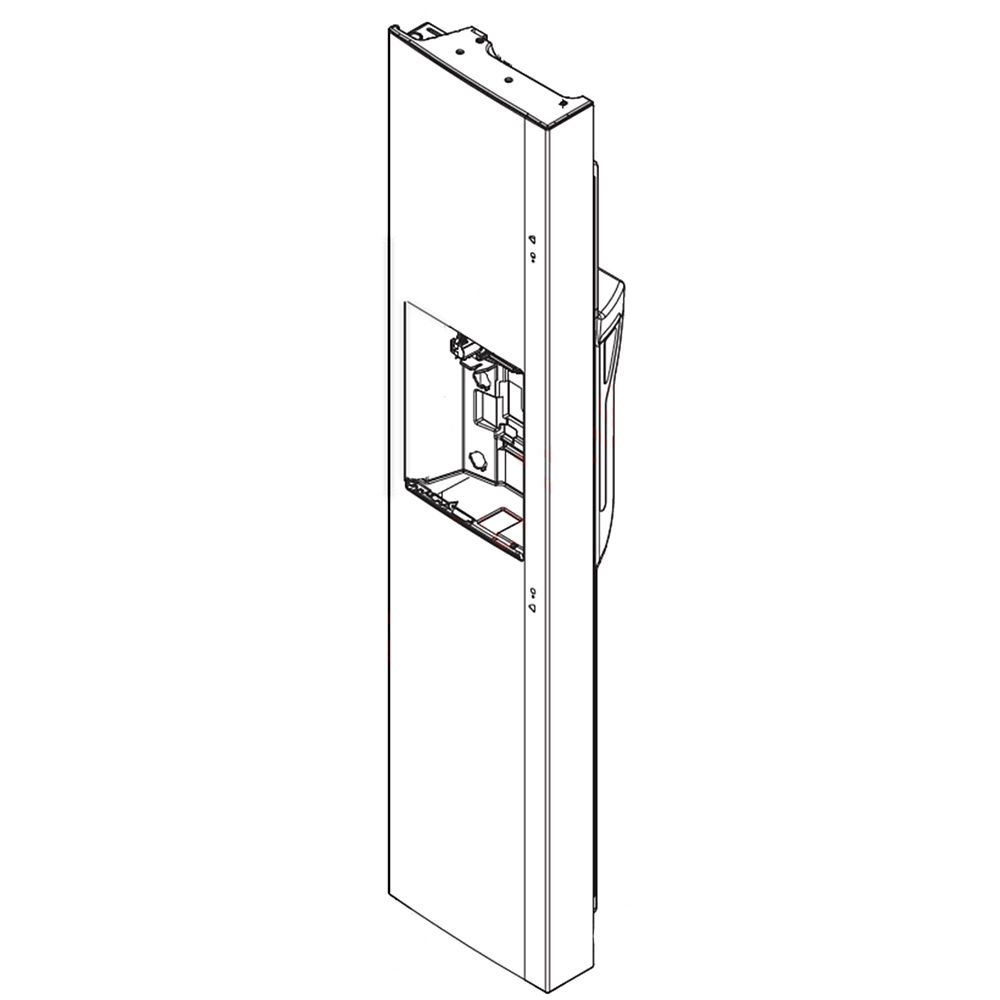LG Refrigerator Freezer Door Assembly - Stainless LRMDS3006S