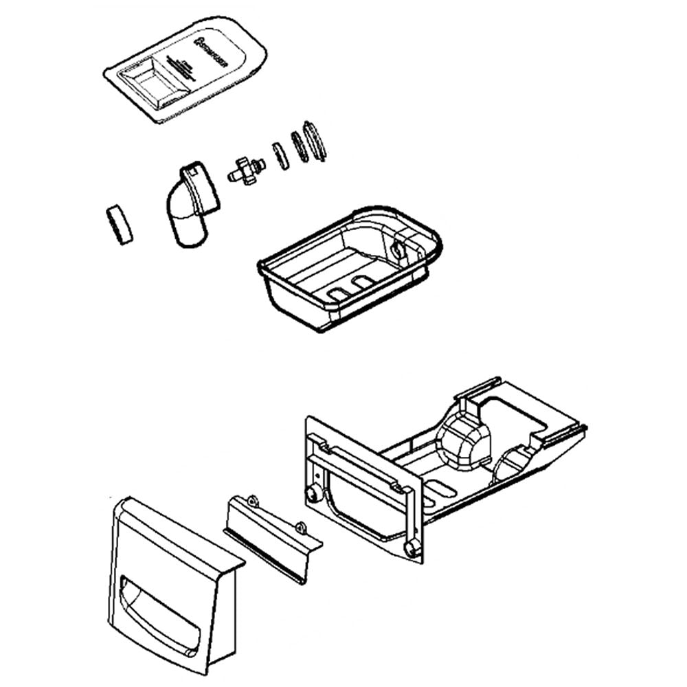 LG Part# AGL34328001 Drawer Panel Assembly - Genuine OEM
