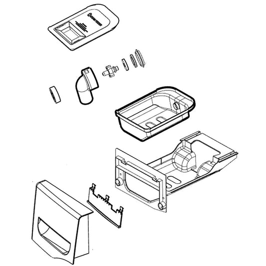 LG Part# AGL73852602 Water Tank Drawer Assembly (Stainless) - Genuine OEM