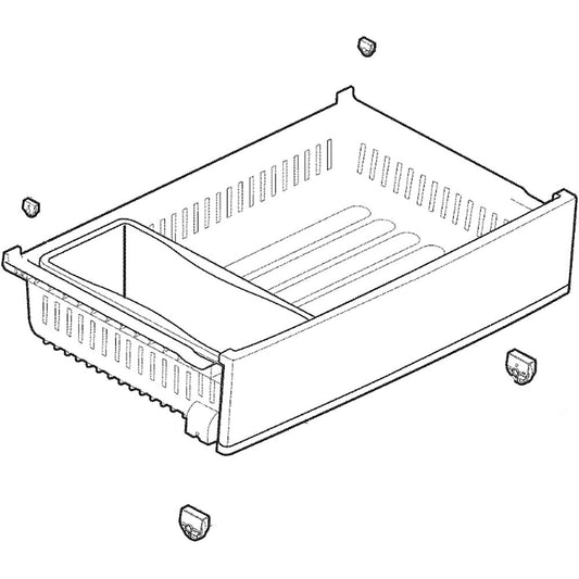 LG Part# AJP73334604 Drawer Assembly (Freezer) - Genuine OEM
