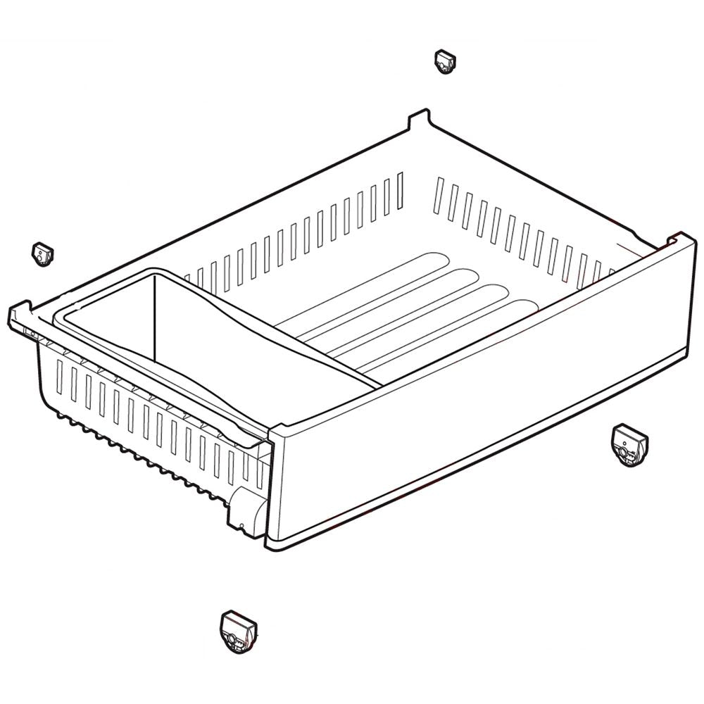 LG Part# AJP75234903 Drawer Tray Assembly - Genuine OEM