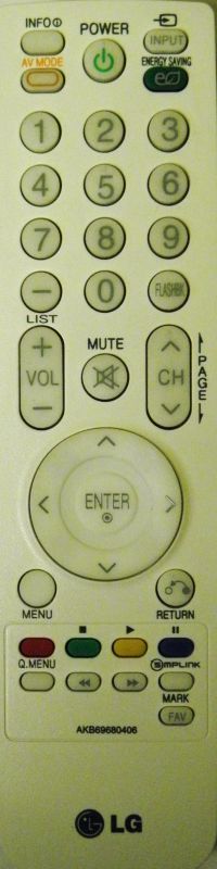 LG Remote Controller Assembly - AKB69680406