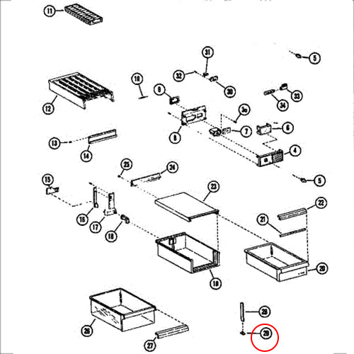 Midea Display Circuit Board - 17175000016601