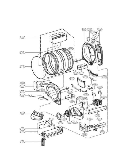 LG Roller Assembly 4581EL2002L
