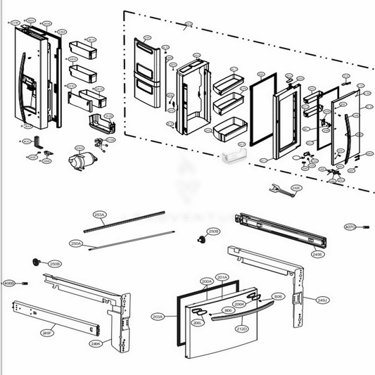 LG Part# MAN63948302 Door Bin Basket - Genuine OEM