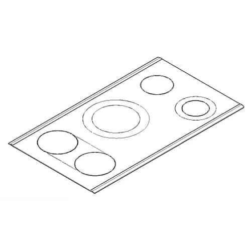 Bosch Part# 00682655 Glass Ceramic Hob Top (OEM)