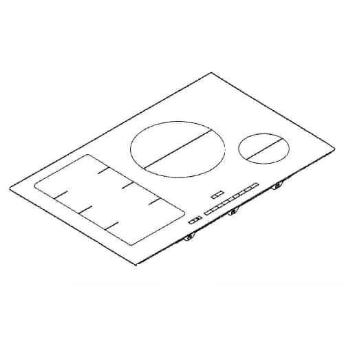 Bosch Part# 00770791 Ceramic Hob Top Glass (OEM)