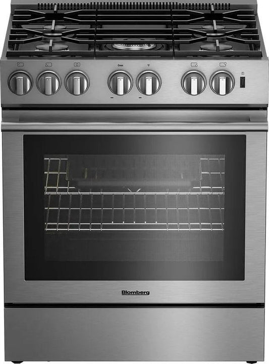 Blomberg 7732187948 30" Dual Fuel Slide-In Range, Industry Leading Oven Capacity 5.7 cu.ft - Bdf30522Css