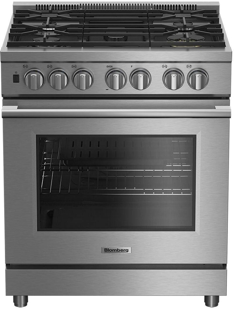 Blomberg 7732187924 30 inch professional dual fuel range with industry leading 5.7 cu. Ft. oven capacity - Bdfp34550Css