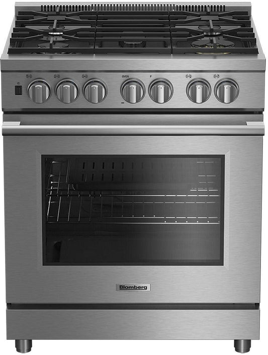 Blomberg 7732187924 30 inch professional dual fuel range with industry leading 5.7 cu. Ft. oven capacity - Bdfp34550Css