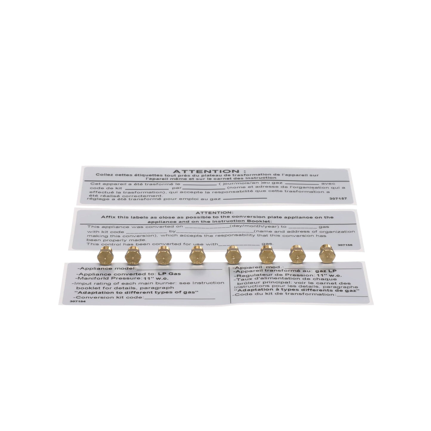 Bertazzoni Part# 9100201 Nozzle Kit - Genuine OEM