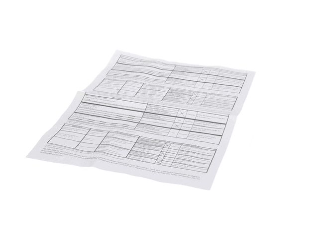 Blomberg Part# 1777770100 Print Material - Genuine OEM