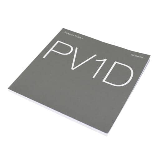 Bowers &Wilkins Pv1D Owners Manual - II12939