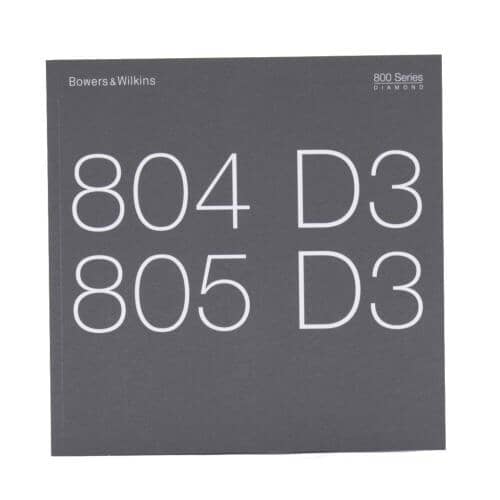 Bowers &Wilkins Manual 805D3/804D3 - II14346