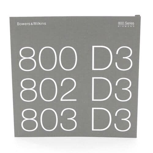 Bowers &Wilkins Manual 800D3/802D3/803D3 - II14362